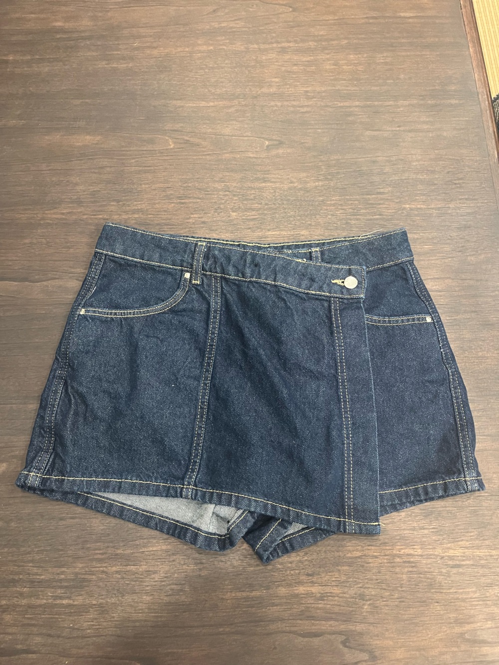 Zara Dark Denim Skort - Picture 2 of 4
